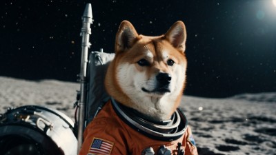 Shiba Inu in space.