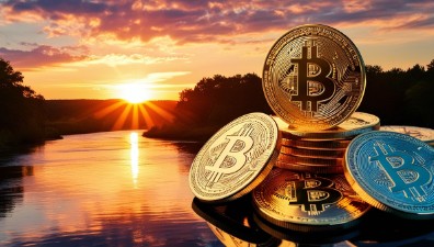 Биткойн и гледка от Ню Хампшър.