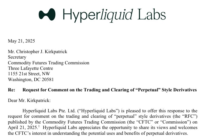 Част от отговора на Hyperliquid Labs.