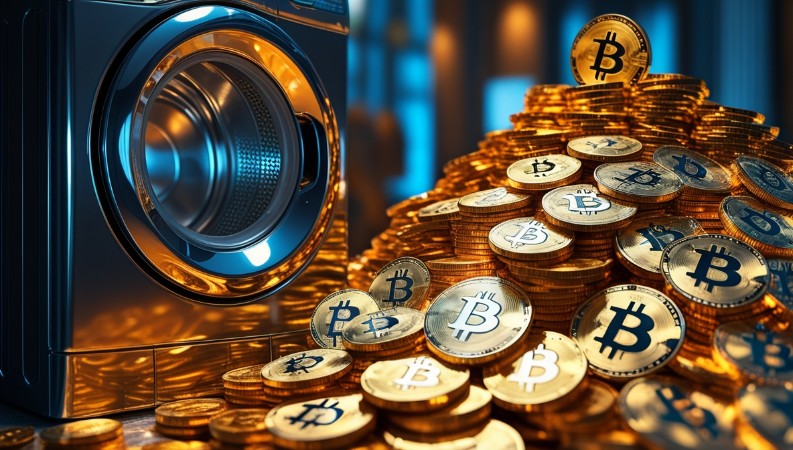 Биткойн и пералня.