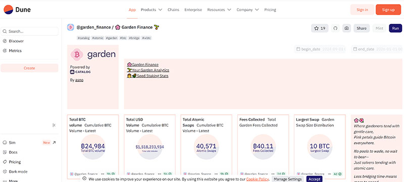 Информация за Garden Finance.