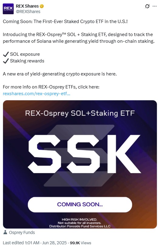 REX Shares промотира своя продукт.