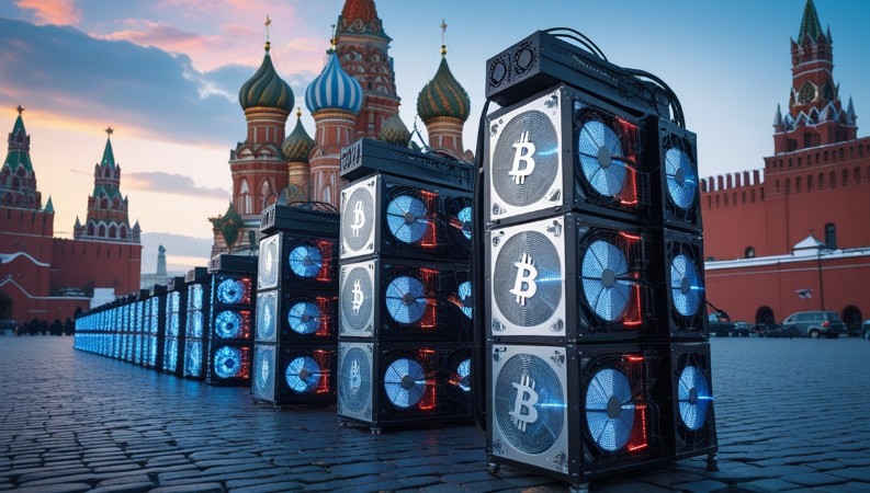 Машини за добив на биткойн.