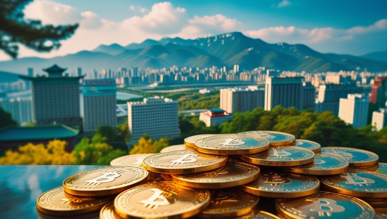 Южна Корея и биткойн.